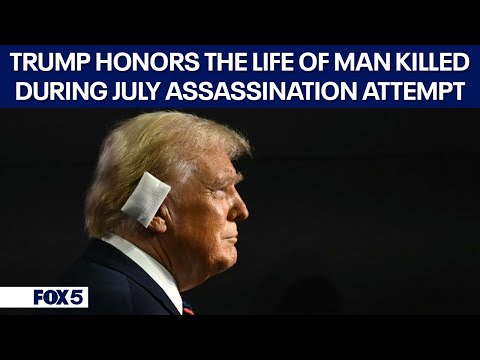 Trump honors the life of man who was killed in July rally during address to Congress