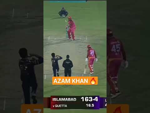 Azam Khan Batting Today 👌  🔥 || Hbl Psl 8 Live 🔥 #circket #psl8 #shorts #viral #azamkhan