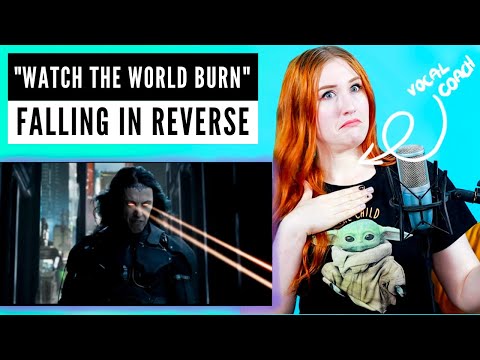 Ronnie is RAPPING?! "Watch the World Burn" Falling In Reverse | Vocal Coach Reaction