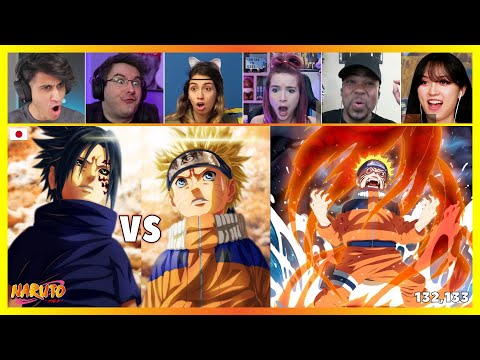 Naruto vs Sasuke Part (1/2) | Reaction Mashup [Naruto 132,133] ナルト