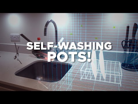 Self-Washing Pots (Harry Potter) Effect | Blender 2.9