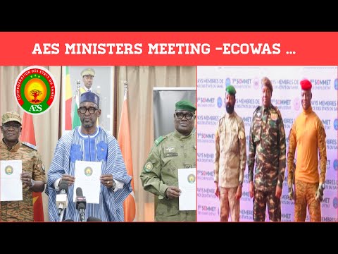 AES - MINISTERS REUNION| ECOWAS HIGH SECURITY MATTERS…