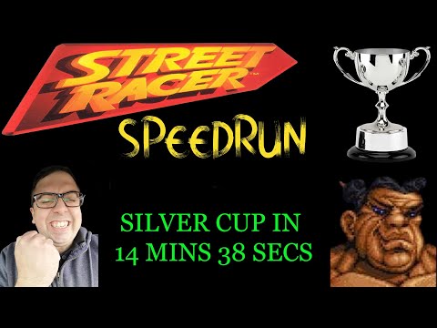 (former world record) Street Racer (SNES) Speedrun in 14 mins 38 secs (Silver Cup)