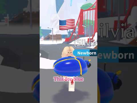 Giving away pets in America 🇺🇸 flag colours in adopt me #shorts