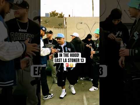 IN THE HOOD! East LA stoner 13 gang 🎬🚨 #trending #losangeles #shorts #viralshorts #hood #vlog