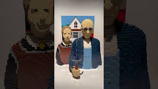 American Gothic Lego Art #americangothic #america #art #create #philly #science #museum #gothic