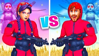 FILLE vs GARCON Squid Game CHALLENGE sur FORTNITE