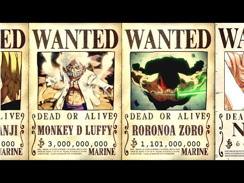 One Piece Straw Hat Pirates Bounty (Wano Arc) Wanted Poster