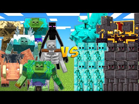 MUTANTS vs DIAMOND & NETHERITE ARMY