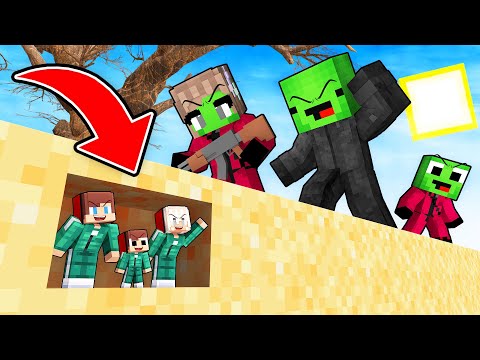 JJ Family Use TINY MOD To Prank Mikey Family in Squid Game In Minecraft! (Maizen)