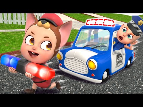 Super Police Car Lost Siren 🚓 | Car Repair Song + Police Song | Rosoo Nursery Rhymes & Kids Songs