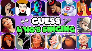 Guess The Disney Villain by Their Song & Voice 🎤🎙️🎶 | Ursula, Maleficent, Tamatoa, Yzma, Scar, Jafar