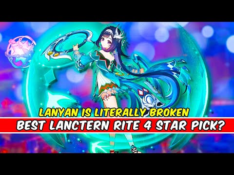 Lanyan c2 is literally broken ,Better shielding than zhongli?,Breakdown analysis and explain-Genshin