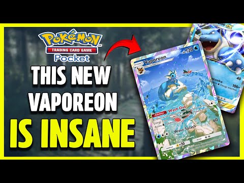 This *NEW* Vaporeon + Blastoise EX deck will DESTROY anything! - Pokemon Pocket | Mythical Island