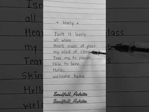 Lovely #lyrics #songlyrics #lyricvideo #shorts #music