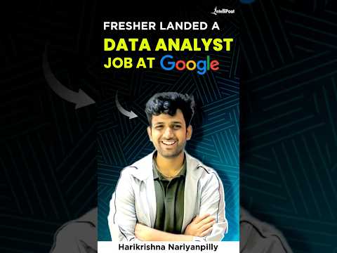 How a Fresher Got a Data Analyst Job at Google | Intellipaat Review #Shorts #DataAnalystJobAtGoogle