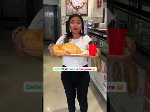 Bangalore mein ab Delhi jaisa chole Bhature 😋 #Shorts #viral #bangalore