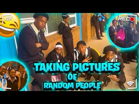 Taking pictures with Random people (School edition🔥🔥)