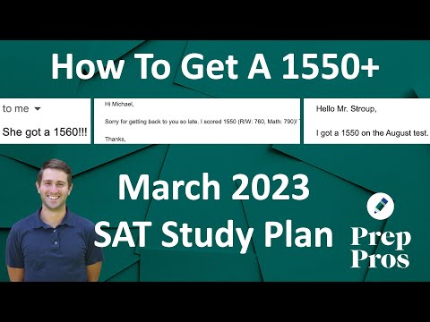 SAT Study Plan For March 2023: How To Get A 1500+