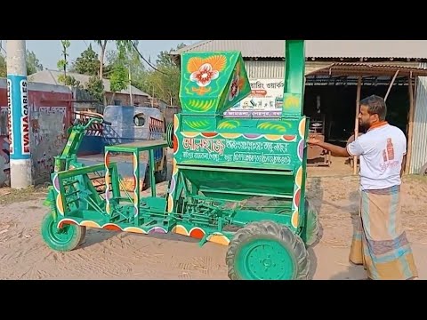 খোসা সহ ভুট্টা মারাই মেশিন|Corn threshing machine with husker|#shorts