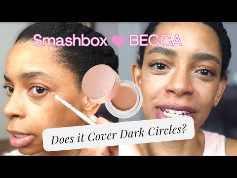 FINALLY TRYING SMASHBOX 💗 BECCA UNDER EYE BRIGHTENING CORRECTOR in shade medium😊  Sara's Space