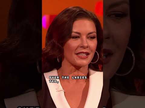 #CatherineZetaJones makes #MichaelDouglas drop his trousers 🏌️‍♂️ #grahamnorton #thegrahamnortonshow