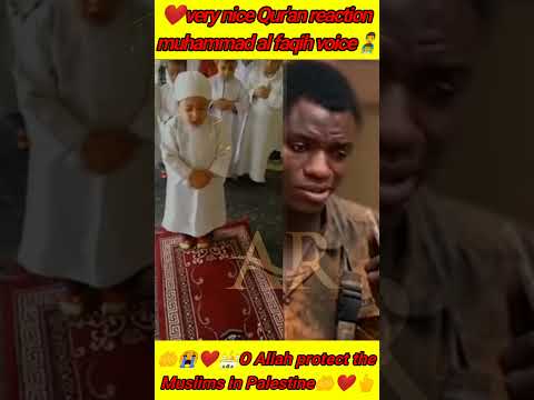 Very nice Qur'an reaction muhammad al faqih voice #quran #qurantilawat #africanboy #littleboy👨‍👦❤️🤲