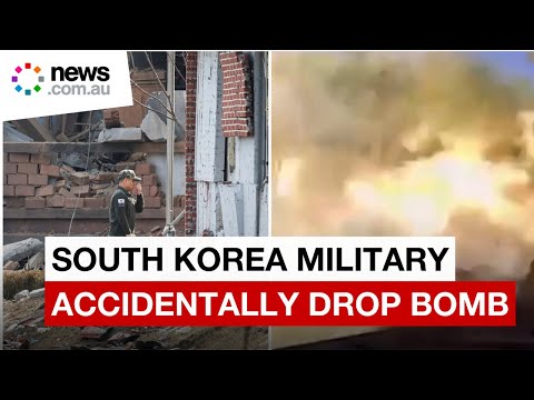 South Korean fighter jets accidentally drop bombs injuring multiple people