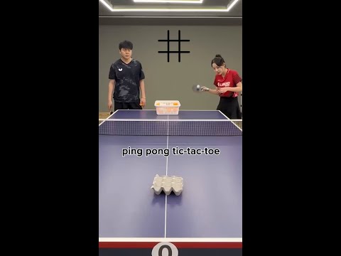 Korean creator @congyang_pingpong just elevated her game with this egg carton challenge! #pingpong