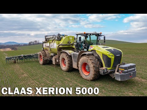 CLAAS XERION 5000 TRAC VC & KAWECO Double Twin Shift | TATRA PHOENIX | Slurry Injection