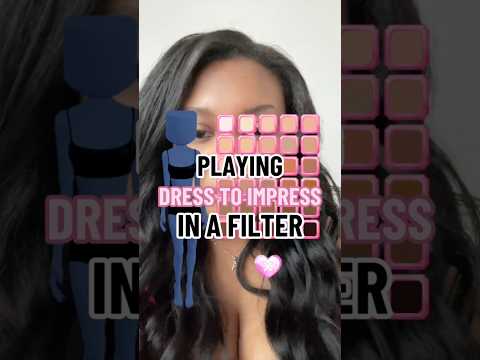 Playing Dress To Impress With A TIKTOK FILTER! | Roblox #roblox #dresstoimpress #dti #fyp #shorts