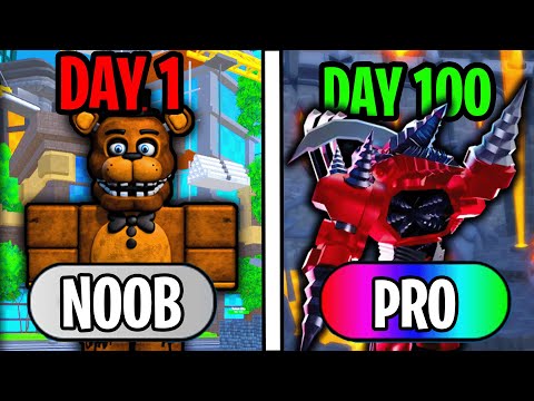 I played ROBLOX TOWER DEFENSE GAMES for 100 Days Straight!