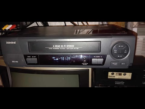 Montgomery Ward's Admiral VCR Rapid Rewind & Fast Forward Demo