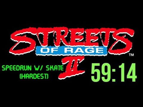 Streets of Rage 2 Speedrun - 59:14 using Skate on Hardest mode