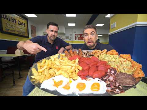 OWNER BETS $2000 I CAN'T FINISH HIS VIRAL BREAKFAST CHALLENGE | Joel Hansen