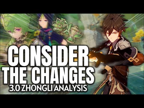 CONSIDER these changes! the state of Zhongli in 3.0 | Genshin Impact