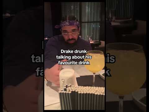 Drake drunk describing his fav drink 🍸