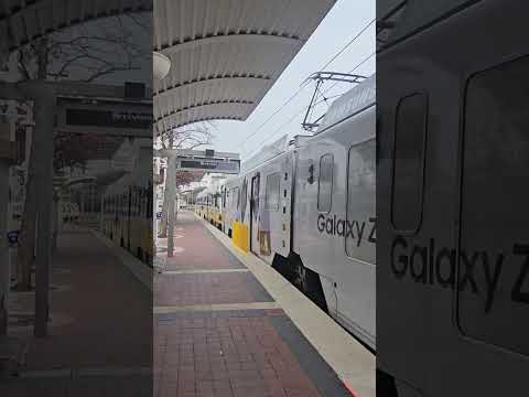 Dart Blue line Departing and Arriving at Dallas Union Station 1-20-25