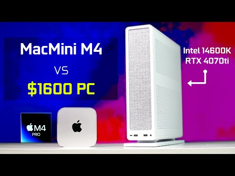 Mac Mini M4 Pro vs $1600 Small FormFactor Gaming PC