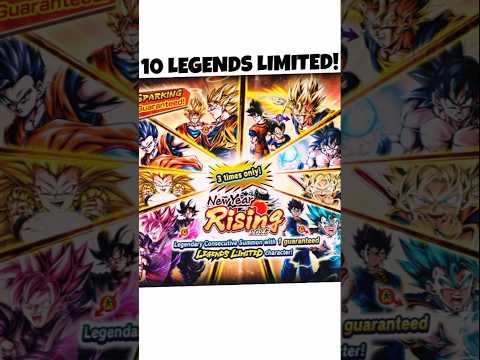 10 LEGENDS LIMITED IN ONE MULTI!! NEW YEAR RISING 2025 VIP SUMMON! #dragonballlegends #dblegends