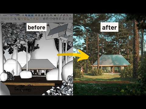 I created an exterior render with Sketchup  + Vray!  / THIS is how