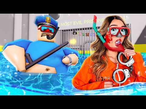 KAT ESCAPES UNDERWATER BARRY'S PRISON RUN IN ROBLOX (OBBY)