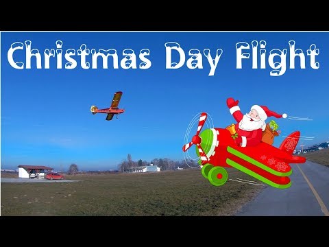 Christmas Day flight with BB J-3 Laser Cut Kit