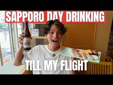 Last-Minute Day Drinking in Sapporo Before My Flight!