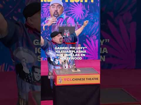 Gabriel “Fluffy” Iglesias plasma sus huellas en Hollywood