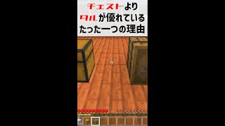 【検証】チェストよりタルが優れているたった一つの理由 マインクラフト 統合版 1.19 #Shorts