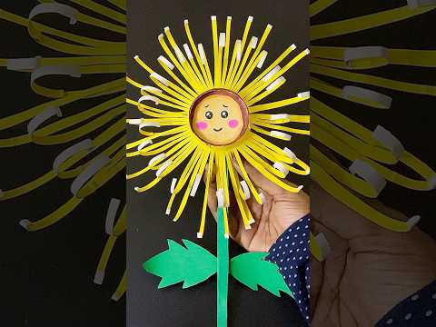 🌻Cute Paper Cup Sunflower #easypapercraft #papersunflower #cute #craft #diy