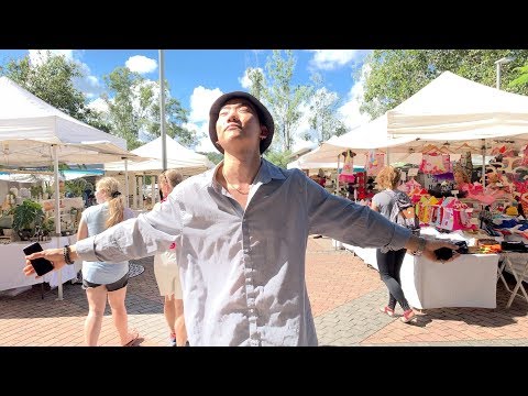 호주, 선샤인 코스트에서 가장 크고 볼거리가 많은 마켓에 간 TinyTip ⚓️ / A Day At The Eumundi Markets In Australia [Vlog]