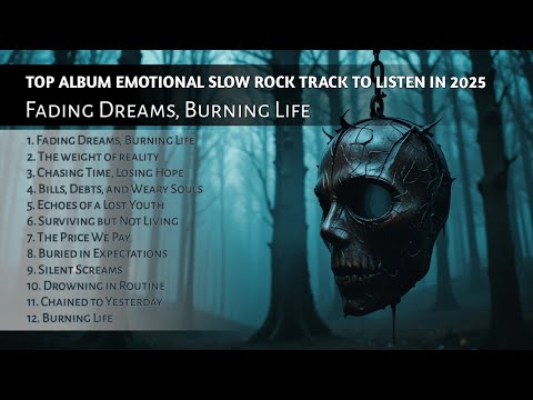 Top Album slow rock track to listen in 2025 || Fading Dreams, Burning Life || Hits song 2025 | Rock