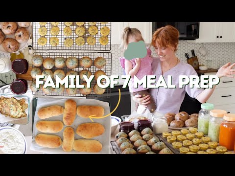 Weekly Meal Prep For My Family Of 7 | snacks, meals, staples...